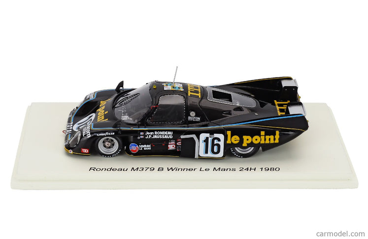 Rondeau M397B 3.0L V8 Team Jean Rondeau N°16 Víťaz 24h Le Mans 1980 Jean Rondeau - Jean Pierre Jaussaud 1:43 Spark Model čierna