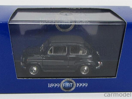 Fiat 600D Trasformabile Chiusa 1960 1:43 Brumm modrá Scuro 456