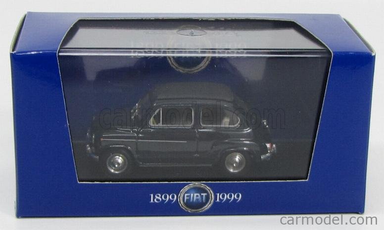 Fiat 600D Trasformabile Chiusa 1960 1:43 Brumm modrá Scuro 456