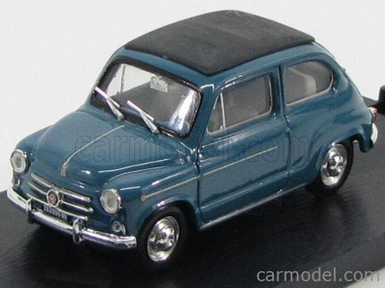 Fiat 600D Trasformabile Chiusa 1960 1:43 Brumm modrá 404