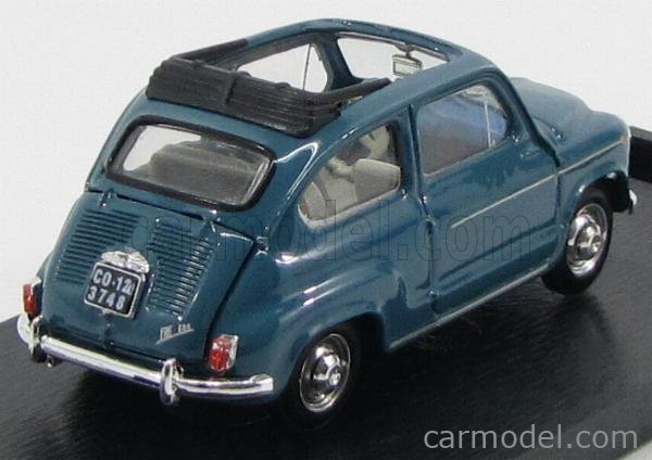 Fiat 600D Trasformabile Aperta 1960 1:43 Brumm modrá 404