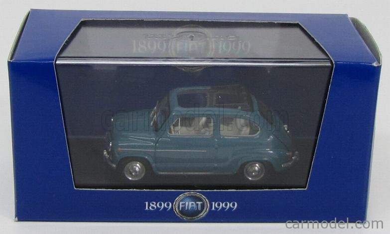 Fiat 600D Trasformabile Aperta 1960 1:43 Brumm modrá 404