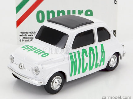 Fiat 500 Nicola - Oppure 1:43 Brumm biela