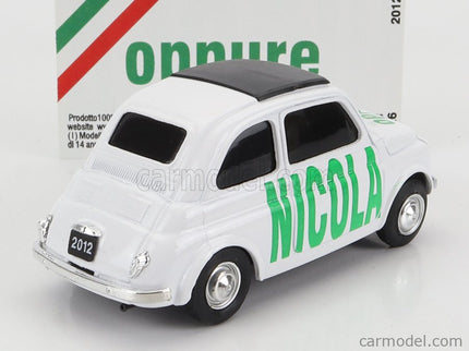 Fiat 500 Nicola - Oppure 1:43 Brumm biela
