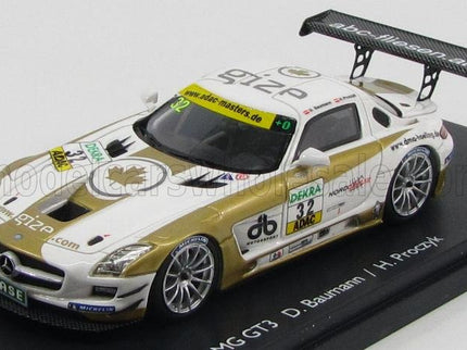 MERCEDES BENZ | SLS COUPE 6.3 AMG GT3 (C197) N 32 ADAC MASTERS GT 2012 D.BAUMANN - H.PROCZYK | WHITE GOLD