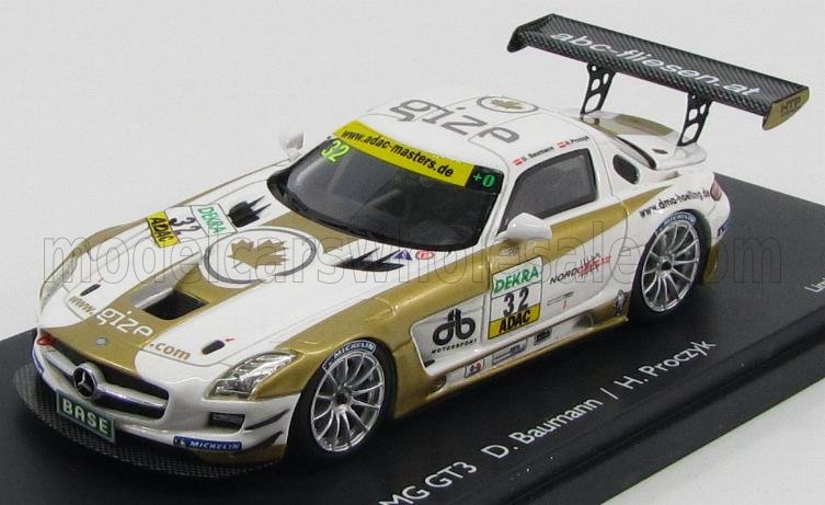 MERCEDES BENZ | SLS COUPE 6.3 AMG GT3 (C197) N 32 ADAC MASTERS GT 2012 D.BAUMANN - H.PROCZYK | WHITE GOLD