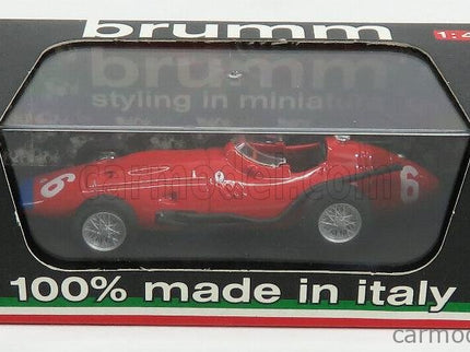 Maserati F1 250F 12cil N°6 GP Italia 1957 Jean Behra 1:43 Brumm červená