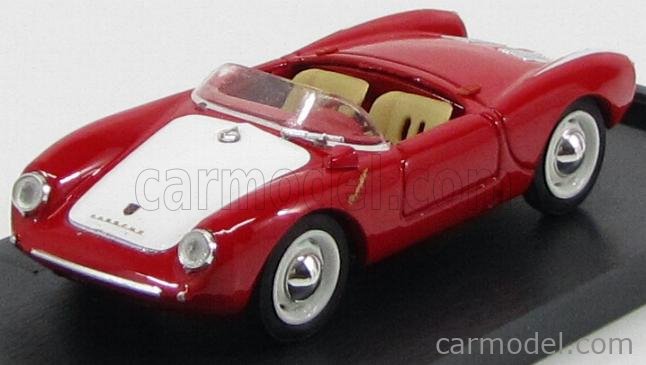 Porsche 550 RS 1954 1:43 Brumm červená biela