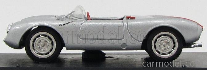 Porsche 550 RS 1954 1:43 Brumm strieborná