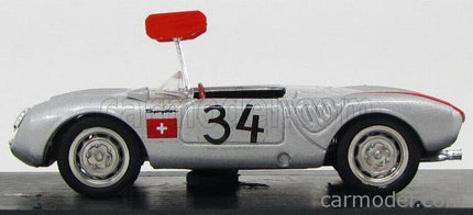 Porsche 550 RS N°34 1000Km Nurburgring 1956 Michael May - Pierre May 1:43 Brumm strieborná