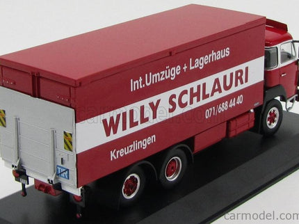 Saurer D300F Nákladiak Transporter Willy Schlaury 1978 1:43 IXO Models červená biela