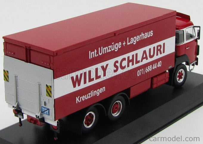Saurer D300F Nákladiak Transporter Willy Schlaury 1978 1:43 IXO Models červená biela