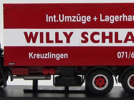 Saurer D300F Nákladiak Transporter Willy Schlaury 1978 1:43 IXO Models červená biela