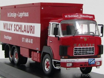 Saurer D300F Nákladiak Transporter Willy Schlaury 1978 1:43 IXO Models červená biela
