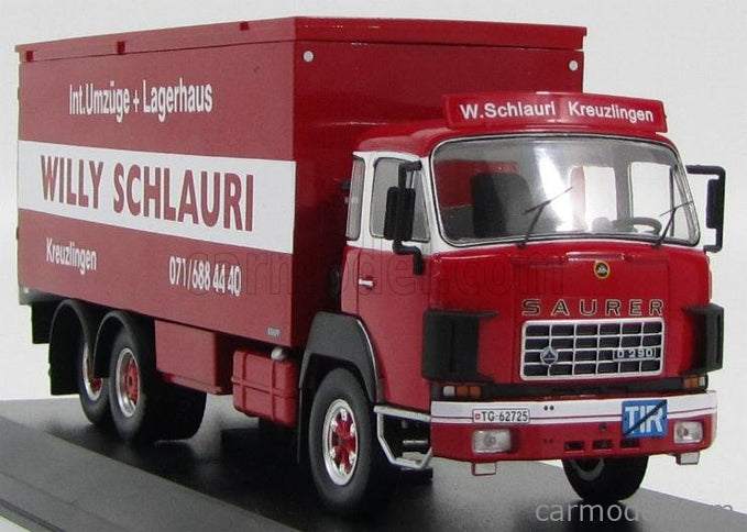 Saurer D300F Nákladiak Transporter Willy Schlaury 1978 1:43 IXO Models červená biela