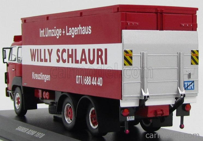Saurer D300F Nákladiak Transporter Willy Schlaury 1978 1:43 IXO Models červená biela