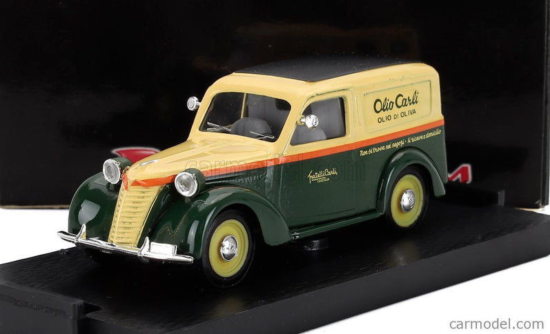 Fiat 1100E Van Furgone Olio Carli 1946 1:43 Brumm zelená krémová