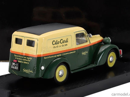 Fiat 1100E Van Furgone Olio Carli 1946 1:43 Brumm zelená krémová