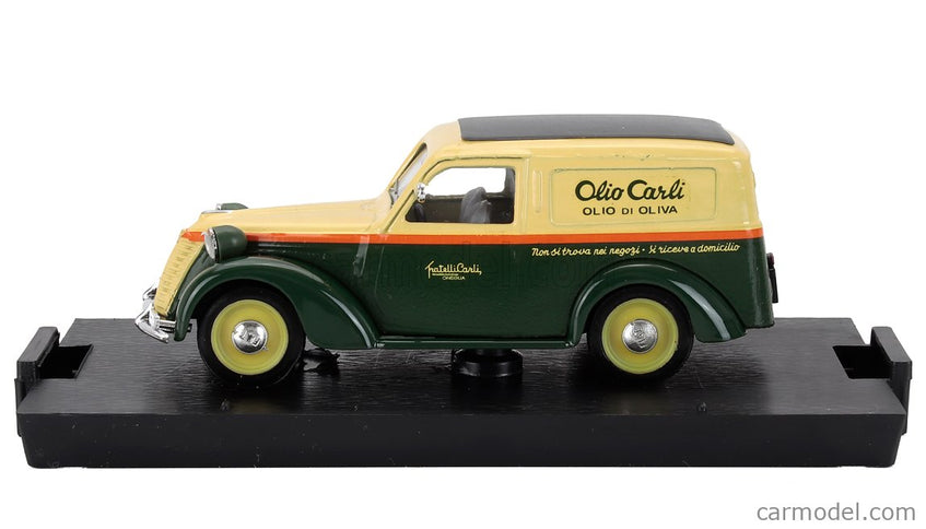 Fiat 1100E Van Furgone Olio Carli 1946 1:43 Brumm zelená krémová