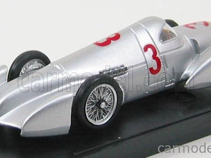 Auto Union Type B N°3 Rekordwagen Avus Rennen 1935 B.Rosemeyer 1:43 Brumm strieborná