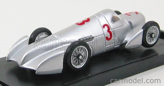Auto Union Type B N°3 Rekordwagen Avus Rennen 1935 B.Rosemeyer 1:43 Brumm strieborná
