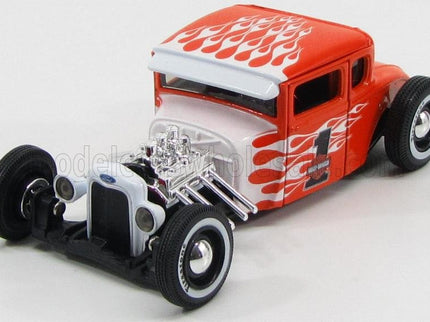 FORD USA | MODEL A CUSTOM HARLEY-DAVIDSON N 1 1929 | ORANGE WHITE