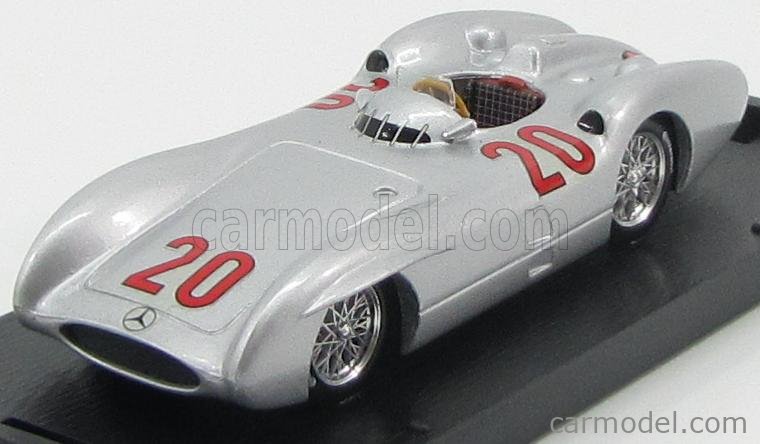 Mercedes Benz F1 W196C N°20 GP Francia 1954 K.Kling 1:43 Brumm strieborná