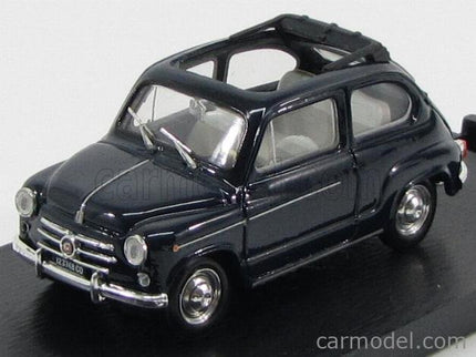 Fiat 600D Trasformabile Aperta 1960 1:43 Brumm modrá Scuro 456