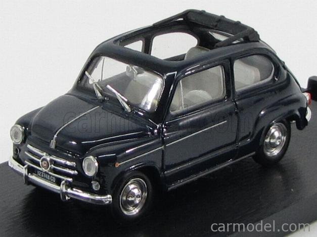 Fiat 600D Trasformabile Aperta 1960 1:43 Brumm modrá Scuro 456