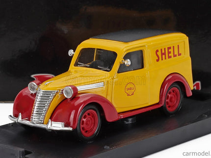Fiat 1100 E Van Shell - Scuderia Ferrari GP Monza 1958 1:43 Brumm žltá červená