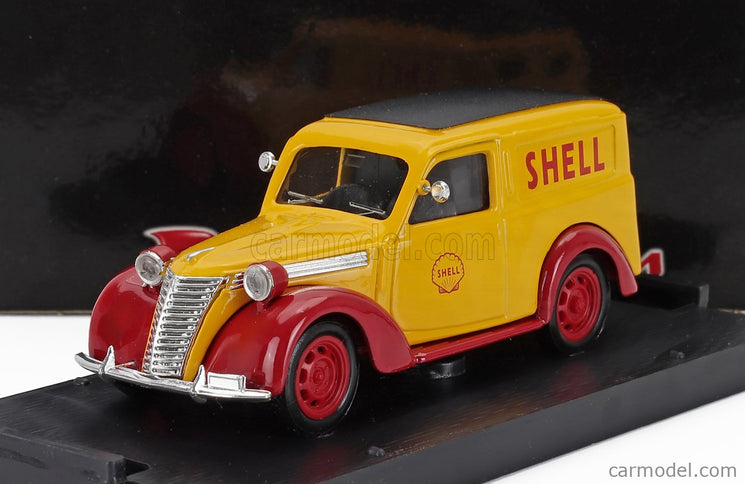 Fiat 1100 E Van Shell - Scuderia Ferrari GP Monza 1958 1:43 Brumm žltá červená