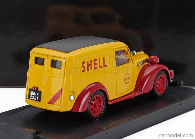 Fiat 1100 E Van Shell - Scuderia Ferrari GP Monza 1958 1:43 Brumm žltá červená