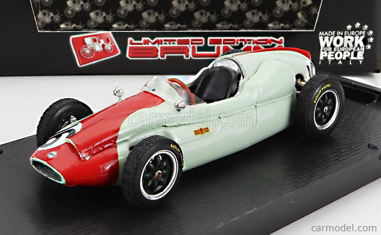 Cooper F1 T51 N°16 GP Montecarlo 1960 Chris Bristow 1:43 Brumm svetlozelená