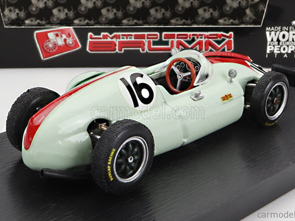 Cooper F1 T51 N°16 GP Montecarlo 1960 Chris Bristow 1:43 Brumm svetlozelená