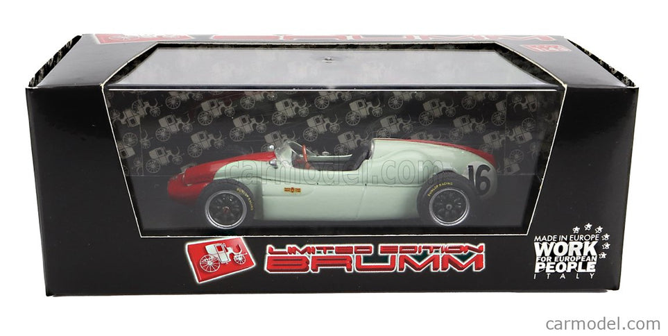 Cooper F1 T51 N°16 GP Montecarlo 1960 Chris Bristow 1:43 Brumm svetlozelená