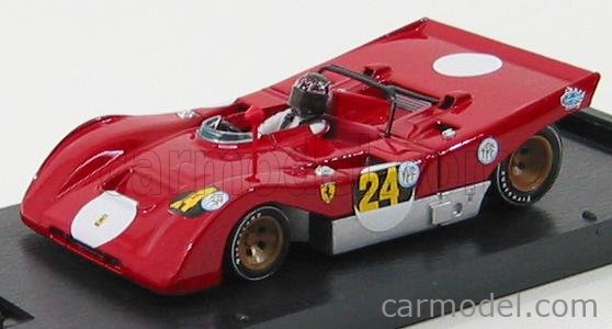 Ferrari 312 PB N°24 1000km Buenos Aires 1971 Ignazio Giunti 1:43 Brumm červená