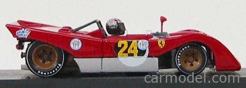 Ferrari 312 PB N°24 1000km Buenos Aires 1971 Ignazio Giunti 1:43 Brumm červená