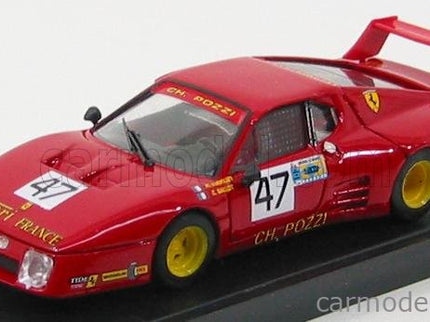 Ferrari 512 BB Ch.Pozzi Francia Le Mans N°47 1980 1:43 Brumm červená