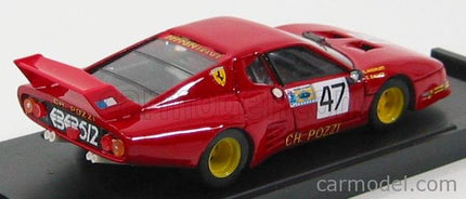 Ferrari 512 BB Ch.Pozzi Francia Le Mans N°47 1980 1:43 Brumm červená