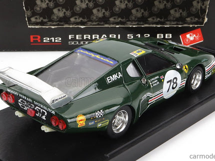 Ferrari 512BB Scuderia Emka N°78 24h Le Mans 1980 S.O'rourke - R.Down - S.Philips 1:43 Brumm zelená