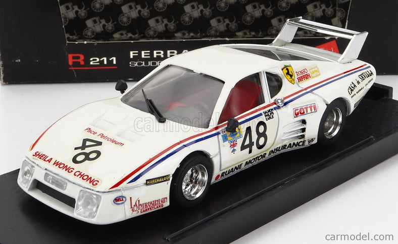 Ferrari 512BB Scuderia Rosso N°48 24h Le Mans 1981 M.Salmon - S.Philips - S.Earle 1:43 Brumm biela
