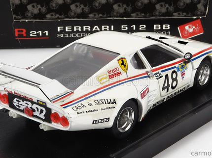 Ferrari 512BB Scuderia Rosso N°48 24h Le Mans 1981 M.Salmon - S.Philips - S.Earle 1:43 Brumm biela