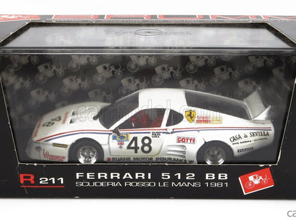 Ferrari 512BB Scuderia Rosso N°48 24h Le Mans 1981 M.Salmon - S.Philips - S.Earle 1:43 Brumm biela