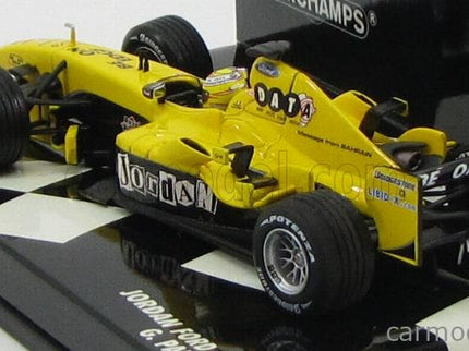 Jordan F1 Ford EJ14 N°19 Race Version 2004 G.Pantano 1:43 Minichamps žltá čierna