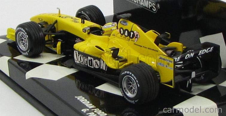 Jordan F1 Ford EJ14 N°19 Race Version 2004 G.Pantano 1:43 Minichamps žltá čierna