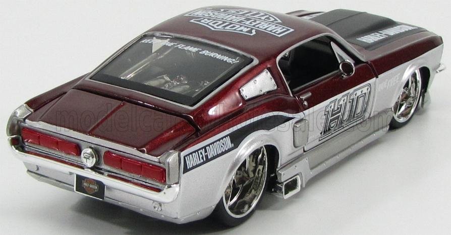 FORD USA | MUSTANG GT CUSTOM HARLEY-DAVIDSON 1967 | BORDEAUX MET SILVER