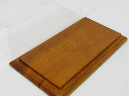 Vetrina Display Box For Car 1/18 - Base Legno - Wood Lungh.Cm 29.0 X Largh.Cm 13.0 X Alt.Cm 12.8 (altezza Interna Cm 10.0) 1:18 CMC Plexiglass Display - Wood