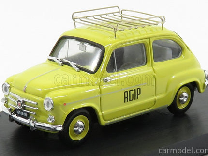 Fiat 600D Veicolo Commerciale Publicitaire Agip 1960 1:43 Brumm žltá