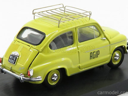 Fiat 600D Veicolo Commerciale Publicitaire Agip 1960 1:43 Brumm žltá