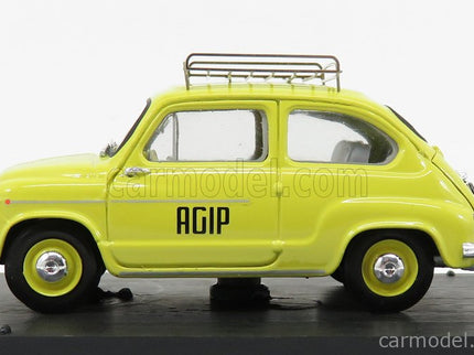 Fiat 600D Veicolo Commerciale Publicitaire Agip 1960 1:43 Brumm žltá